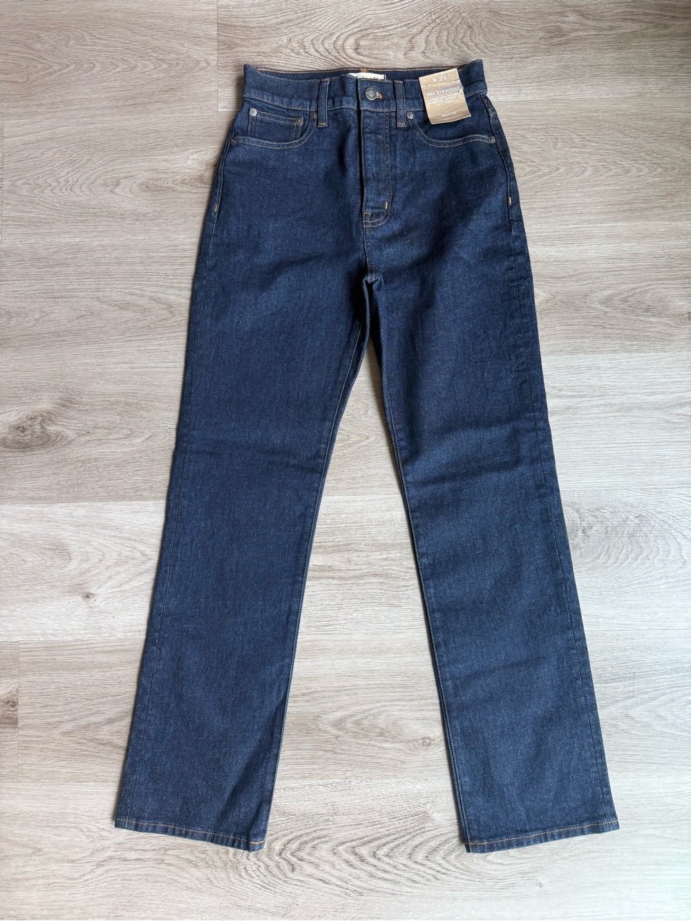 Madewell ’90s Straight Jeans Dark Wash Size 25 NWT $128